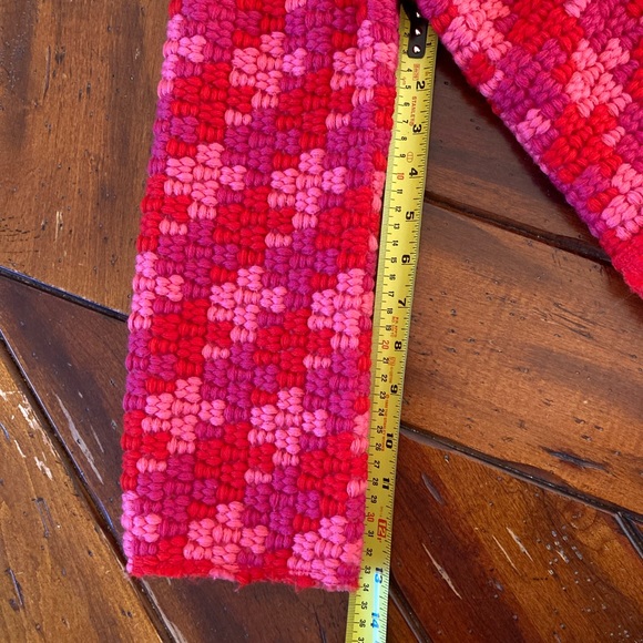 Vintage Marc Jacobs Mainline Pink & Red Tweed Wool & Silk Double Breasted Jacket - Picture 8 of 9